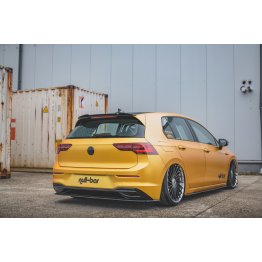 Накладка сплиттер на задний бампер на VW Golf VIII